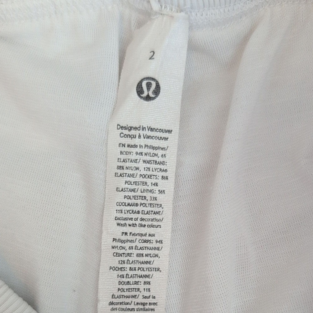 lululemon athletica Womens 2 Dance Studio Joggers White Activewear Athleisure - Picture 8 of 9